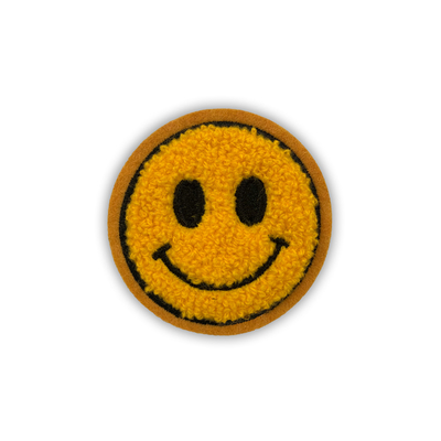 Ακτινοβολήστε μπάλωμα κεντητικής Emoji Σενίλ επιστολών για τα καπέλα τσαντών ενδυμάτων